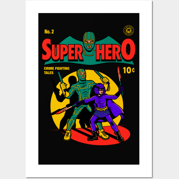 Superhero Comic Wall Art by harebrained